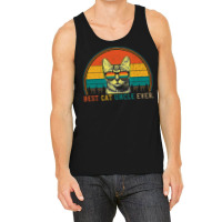 Best Cat Uncle Ever Funny Cat Daddy Father's Day Gift Tank Top | Artistshot