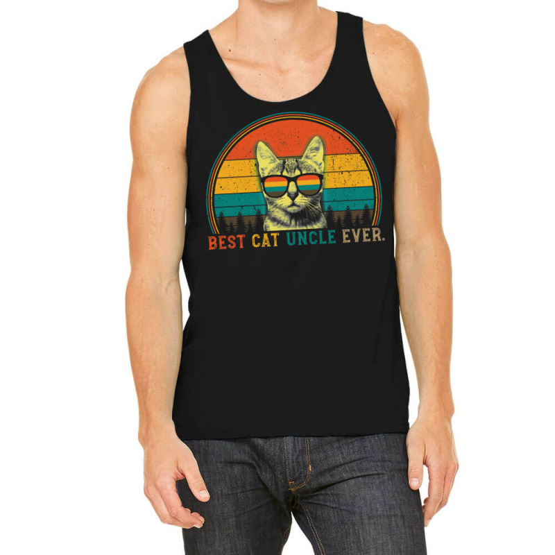 Best Cat Uncle Ever Funny Cat Daddy Father's Day Gift Tank Top | Artistshot