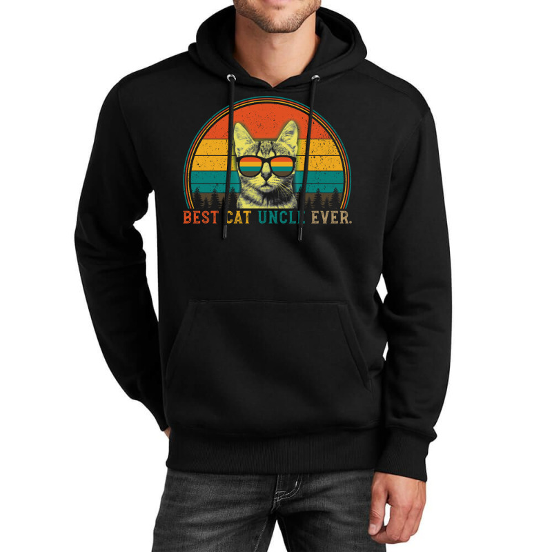 Best Cat Uncle Ever Funny Cat Daddy Father's Day Gift Unisex Hoodie | Artistshot