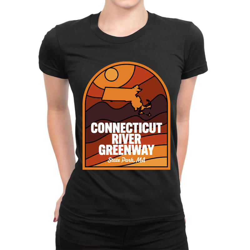 Connecticut River Greenway State Park Massachusetts Ladies Fitted T-Shirt by kayakbetween30 | Artistshot