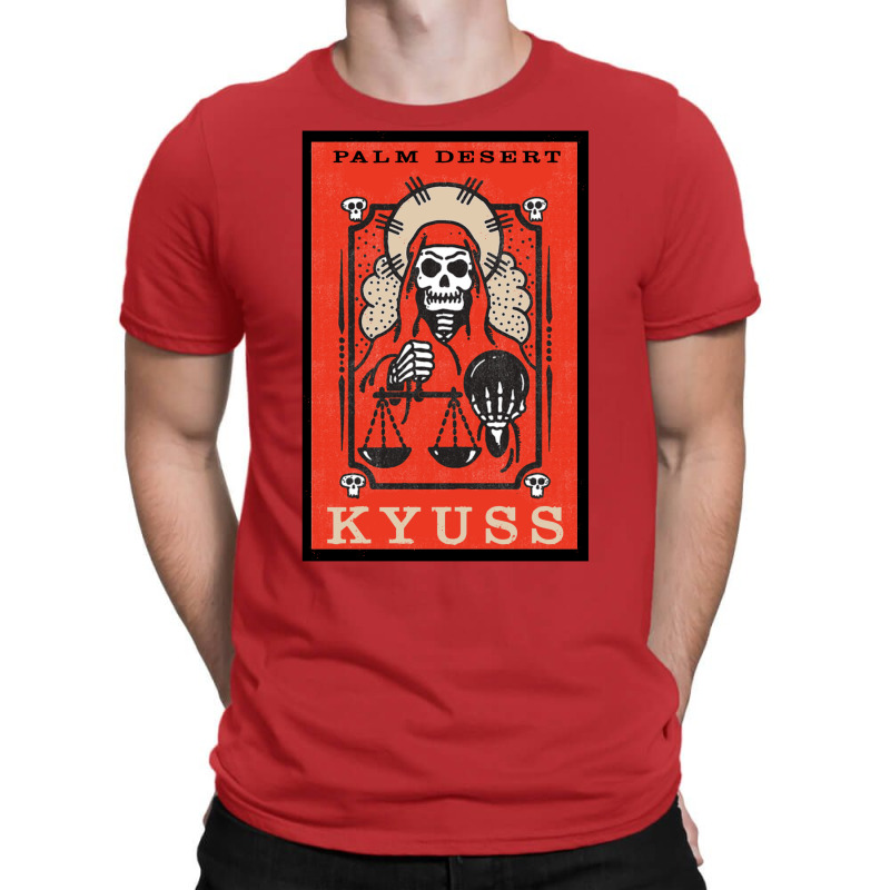 Kyuss   Vintage Print Life And Death Music Poster T-Shirt by mauschruonan2 | Artistshot