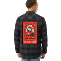 Kyuss   Vintage Print Life And Death Music Poster Flannel Shirt | Artistshot