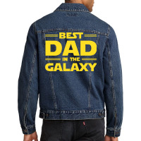 Best Dad In The Galaxy Men Denim Jacket | Artistshot