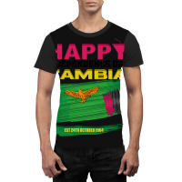 Happy Independence Day Zambia Graphic T-shirt | Artistshot