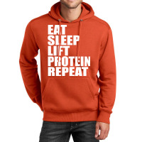 Eat Sleep Lift Protein Repeat Cute For T Shirt Man Men Woman Women Wei Unisex Hoodie | Artistshot