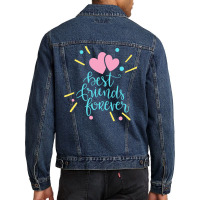 Best Friends Forever Bff Men Denim Jacket | Artistshot