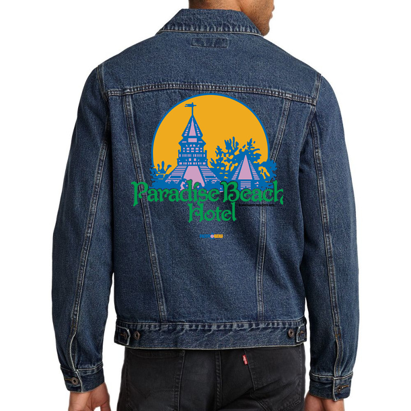 Paradise Beach Hotel   Thunder In Paradise Men Denim Jacket | Artistshot