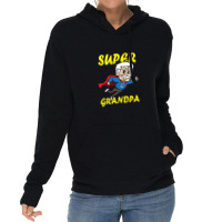 Super Grandpa Funny Grandfather Superhero Lightweight Hoodie | Artistshot