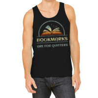 Vintage Bookmarks Are For Quitters Reading Book Distressed Pullover Ho Tank Top | Artistshot