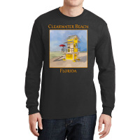 Cute Lifeguard Tower In Clearwater Beach Florida-j7gqm Long Sleeve Shirts | Artistshot