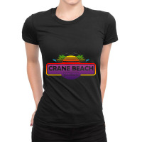 Crane Beach Massachusetts, Palm Trees Sunset Summer-tsn1s Ladies Fitted T-shirt | Artistshot