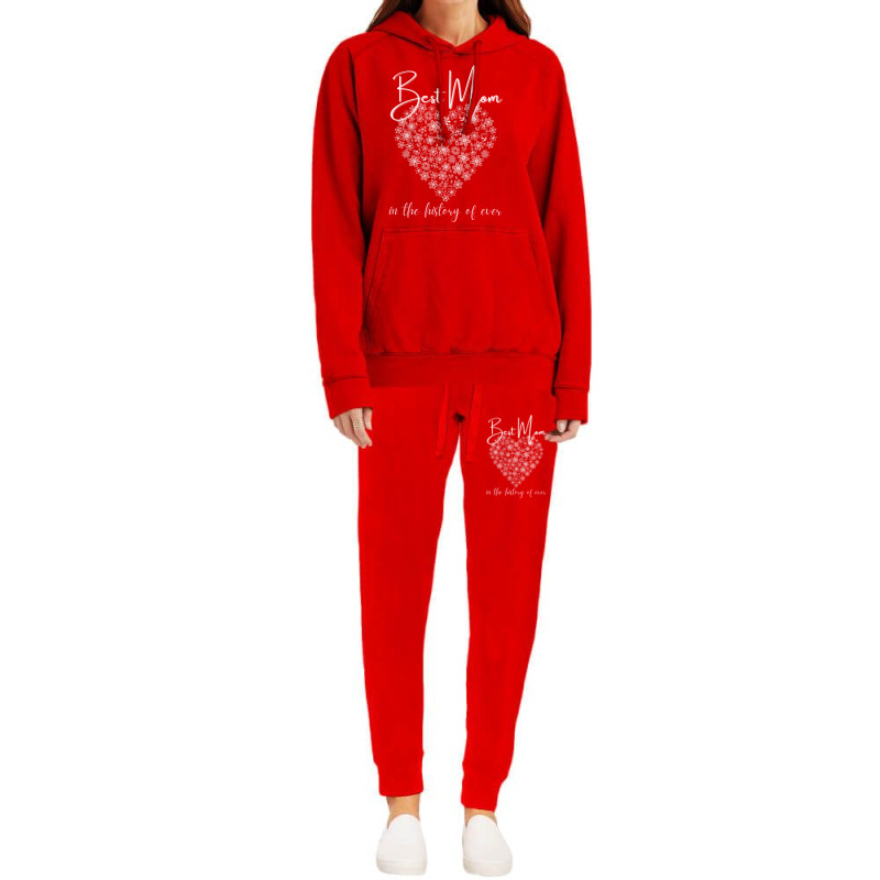 Best Mom In The History Of Ever Flower Heart Hoodie & Jogger Set | Artistshot