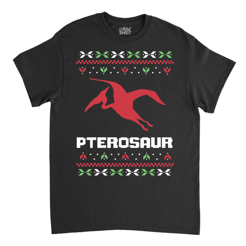 Christmas Pterosaur Ugly Sweater Classic T-shirt | Artistshot