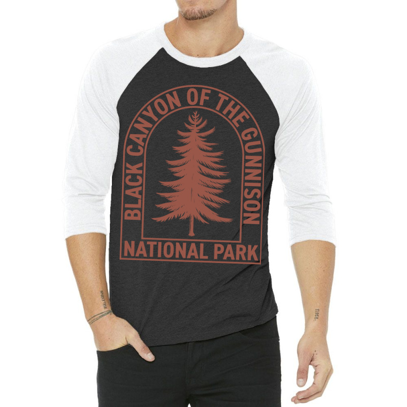 Black Canyon National Park Colorado Vintage Tree 3/4 Sleeve Shirt | Artistshot