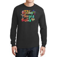 Girls Weekend Trip Florida 2022 Beaches Booze & Besties Long Sleeve Shirts | Artistshot