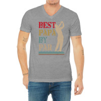 Best Papa By Par Golf T Shirt V-neck Tee | Artistshot