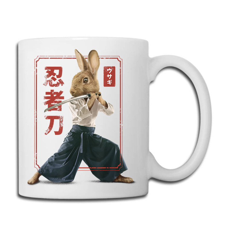 Japanese Samurai Ninja Bunny Rabbit Kawaii Tattoo Graphic Coffee Mug | Artistshot