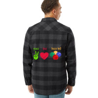 Peace Love Bocce Ball Flannel Shirt | Artistshot