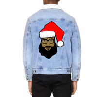 Black Santa Unisex Sherpa-lined Denim Jacket | Artistshot