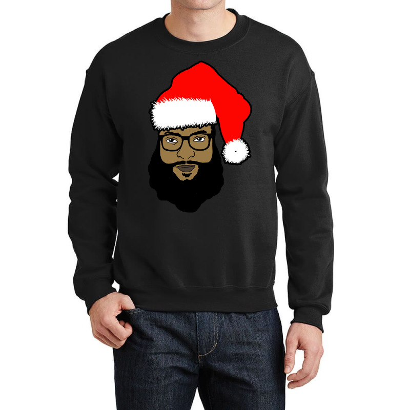 Black Santa Crewneck Sweatshirt | Artistshot