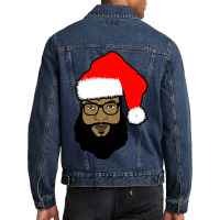 Black Santa Men Denim Jacket | Artistshot