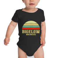 Bigelow Arkansas Vintage Retro Sunset Baby Bodysuit | Artistshot