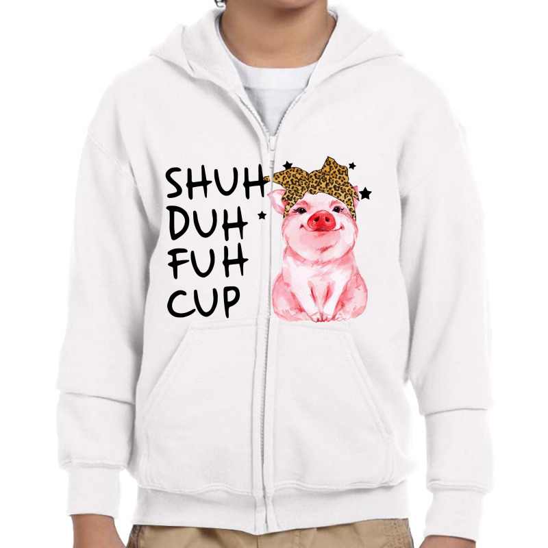 Pig  Cute Pig Farm Animal Youth Zipper Hoodie by hoainv | Artistshot