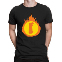 Superhero Letter I Fire Insignia T-shirt | Artistshot