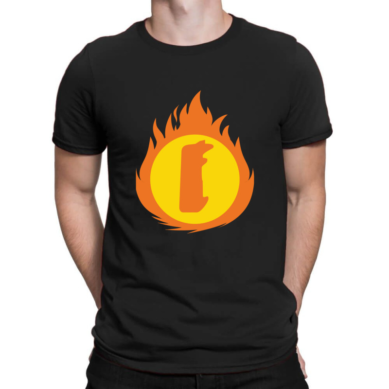 Superhero Letter I Fire Insignia T-Shirt by OmarFerrerRios | Artistshot