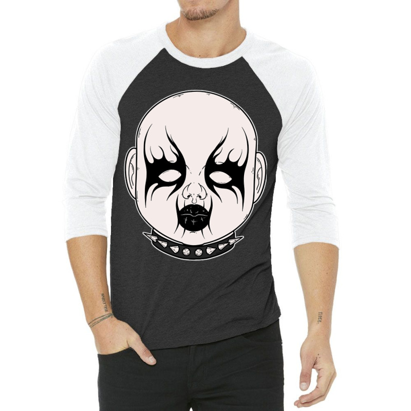 Black Metal Doll Head 2 3/4 Sleeve Shirt | Artistshot