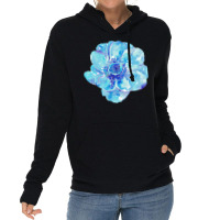 Blue Anemone Flower Painting Red Green Flower Red Green Abstract Water Lightweight Hoodie | Artistshot