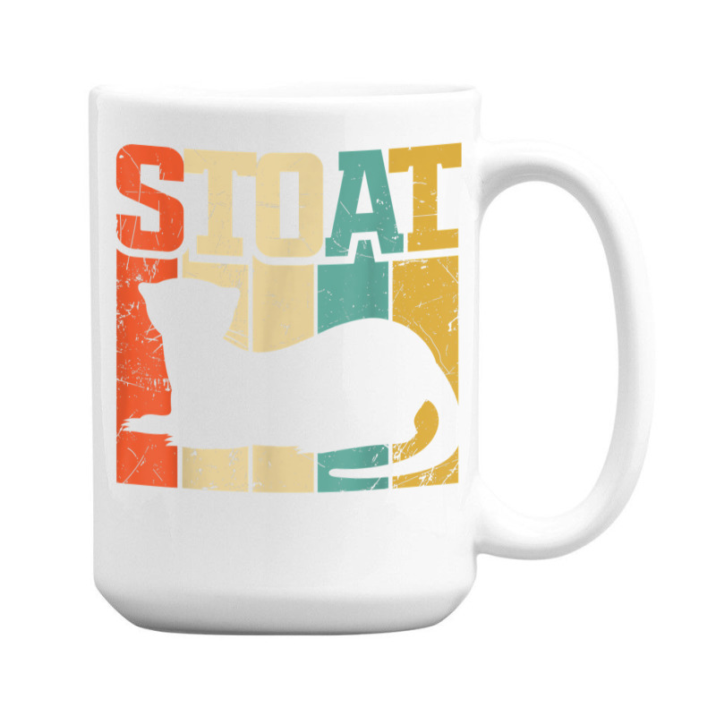 Vintage Stoat Short-tailed Weasel Ermine 15 Oz Coffee Mug | Artistshot