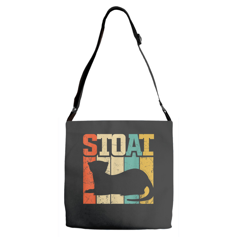 Vintage Stoat Short-tailed Weasel Ermine Adjustable Strap Totes | Artistshot