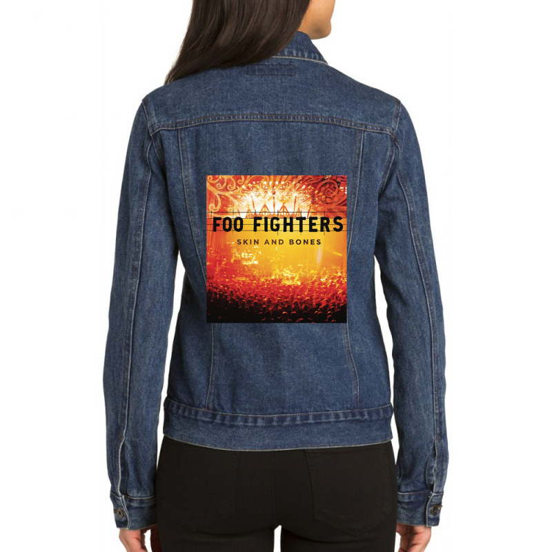 Skin And Bones Ladies Denim Jacket | Artistshot