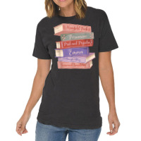 Literacy Austen Novels Romance Books Literary Jane Austen T Shirt Vintage T-shirt | Artistshot