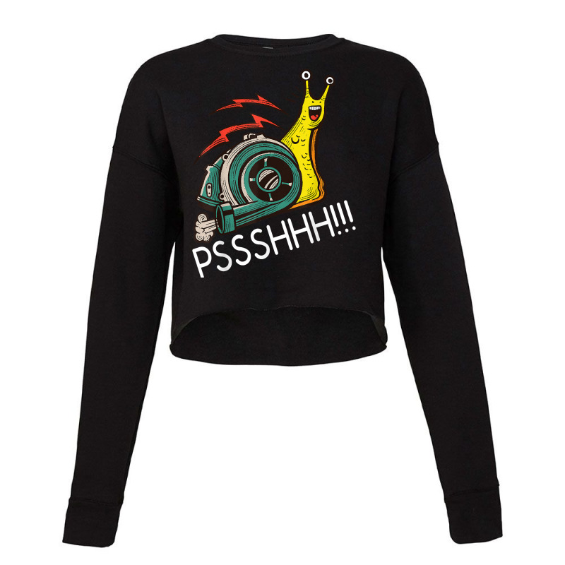 Snail Funny Turbo Boost Racing Pshh T Shirt Cropped Sweater by saterseim | Artistshot