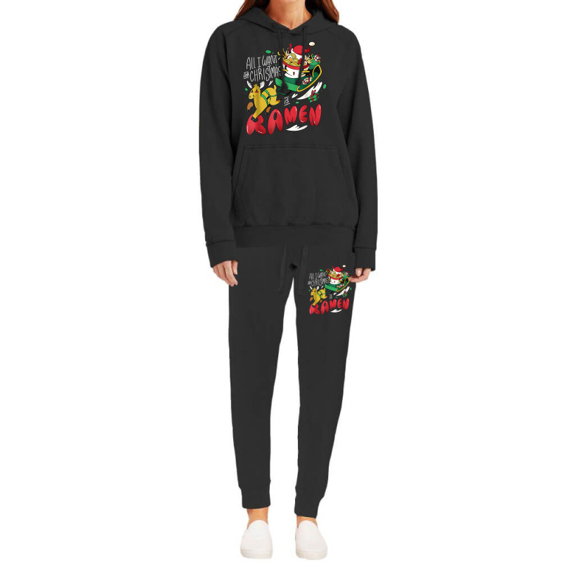 Funny Christmas Ramen All I Want For Christmas Is Ramen Xmas Hoodie & Jogger set by robeijopicar | Artistshot