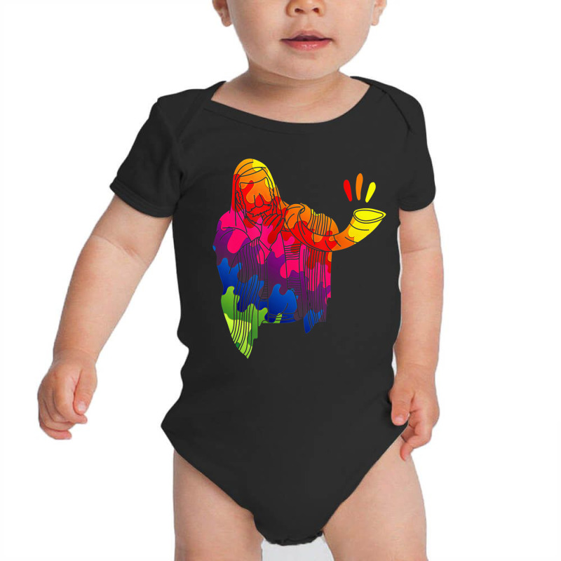 Yom Kippur Shirts Shofar Horn Shirts Rosh Hashanah T Shirt Baby Bodysuit | Artistshot