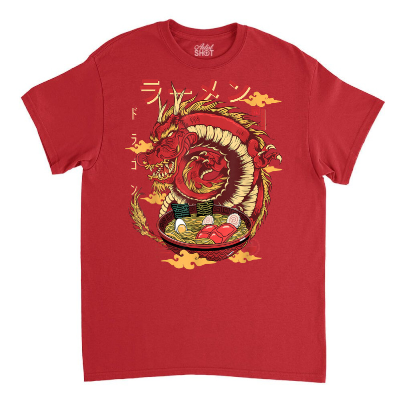 Funny Dragon Ramen, Dragon Japanese, Anime Dragon Ramen Classic T-shirt by robeijopicar | Artistshot