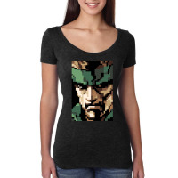 Solid Snake Women's Triblend Scoop T-shirt | Artistshot