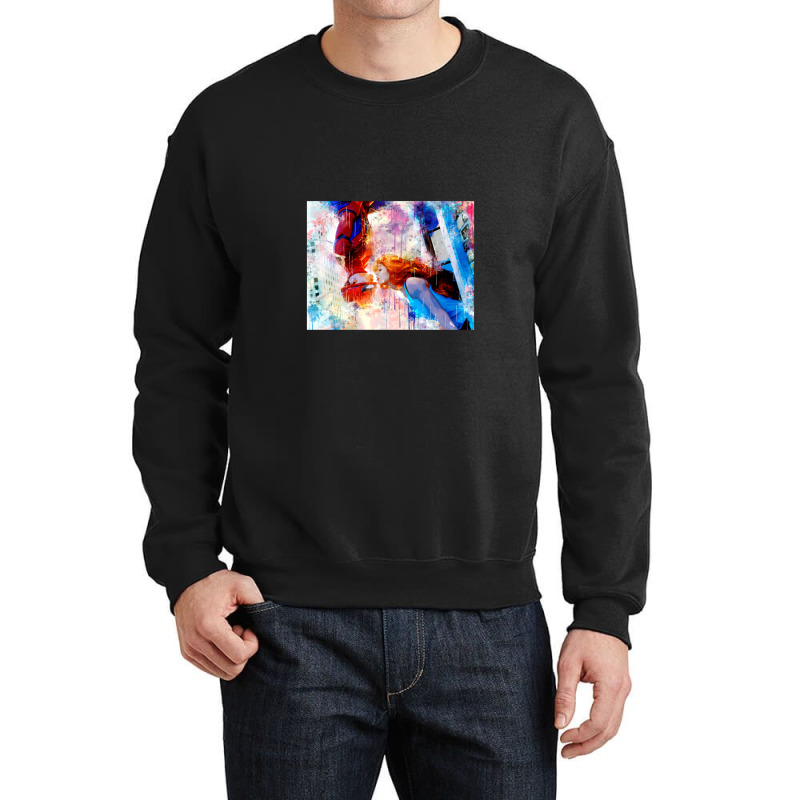 The Love In The Big City Crewneck Sweatshirt by OmarFerrerRios | Artistshot