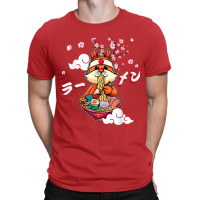 Funny Fox Eating Ramen Cute Japanese Vixen Noodles T-shirt | Artistshot