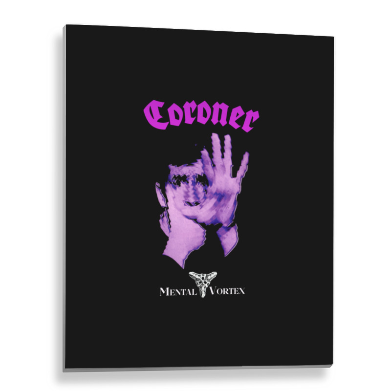 Coroner  Mental Vortex 1 Metal Print Vertical | Artistshot