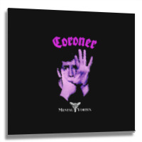 Coroner  Mental Vortex 1 Metal Print Square | Artistshot