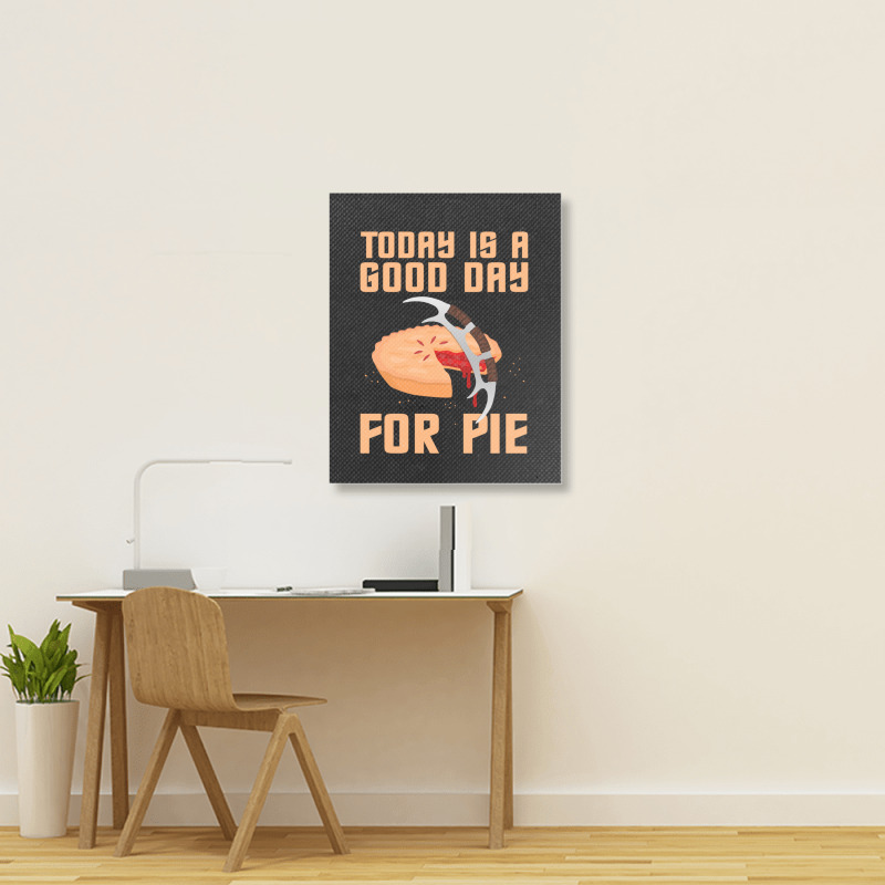 Klingon Pie Active Portrait Canvas Print | Artistshot