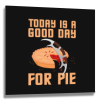 Klingon Pie Active Metal Print Square | Artistshot