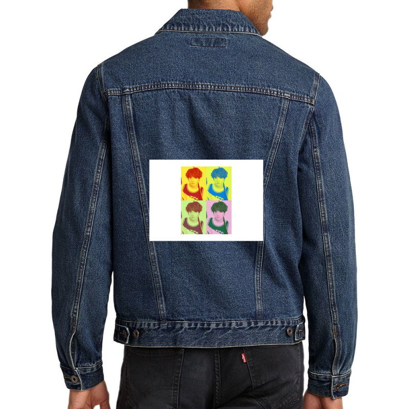 Jungkook Pop Art Men Denim Jacket | Artistshot