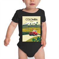 Colombia Salento Travel Poster Poster Baby Bodysuit | Artistshot