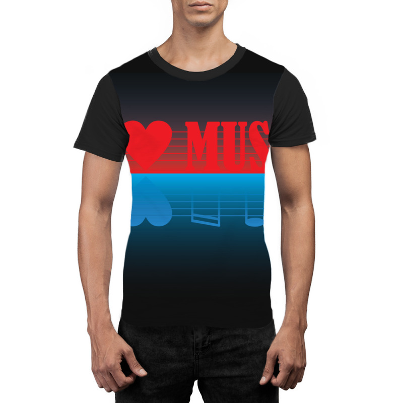 I Love Music Essential Graphic T-shirt | Artistshot