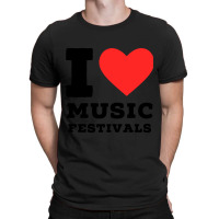 I Love Music Festival Classic T-shirt | Artistshot